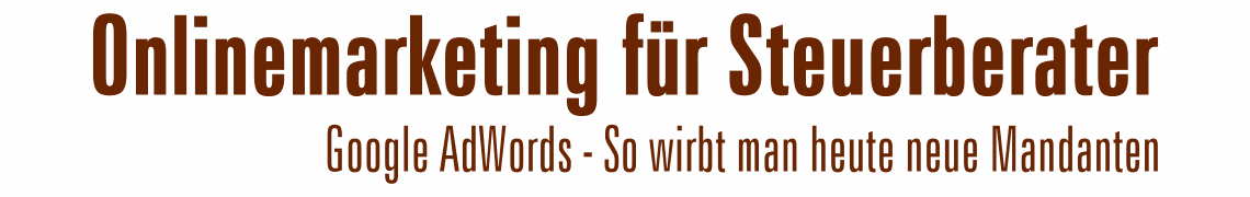 Titel Onlinemarketing Steuerberater